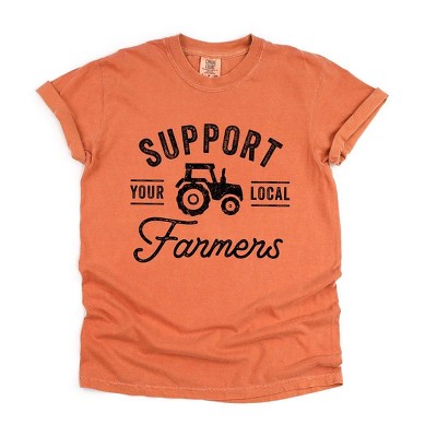 Simply Sage Market Women's Support Local Farmers Short Sleeve Garment Dyed Tee