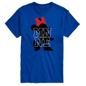 Men's - Disney - Minnie Logo Silhouette Short Sleeve Graphic T-Shirt - 1 of 4
