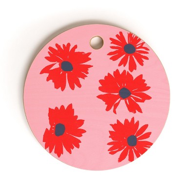 Garima Dhawan daisies 6 Cutting Board - Round