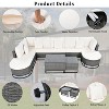 CAVINAS Patio Furniture Sets, Freely Combinable Rattan Outdoor Sofa Sets, Modern Patio Conversation Sets for Gardens - 3 of 4