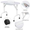 Yaheetech Folding Manicure Table Nail Beautician Desk Workstation White ...