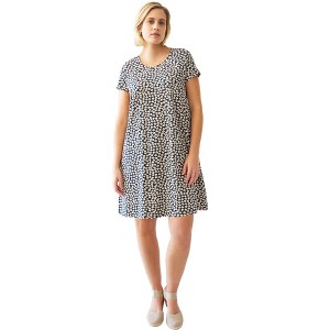 ellos Plus Size A-Line Knit Tee Dress - 1 of 3