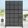 Dovelina Outdoor Freestanding Metal Privacy Screen Decorative Garden Fence - 2 of 4