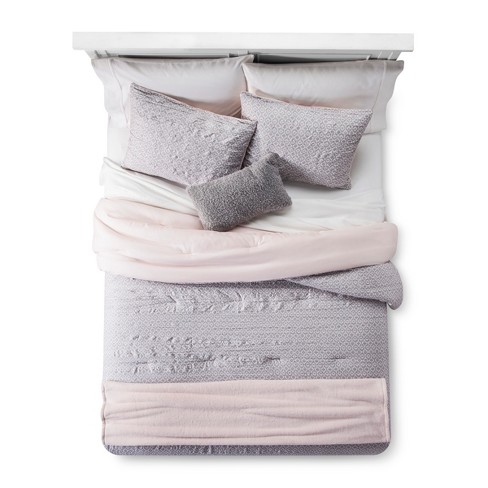 Blush Geo Lattice Comforter Set - Room Essentials™