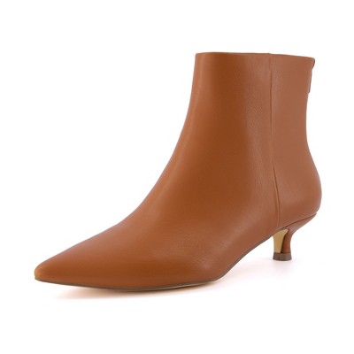CUSHIONAIRE Women's Barbi Kitten Heel Bootie +Memory Foam, Wide Widths Available