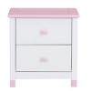 Wood Nightstand with Rounded Drawers and Stable Pine Frame, 20.5'' Tall End Table for Kids Bedroom Storage-Cuddlewood - 3 of 4