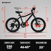TopComfy Bicycles Kids Mountain Bike with 7 Speed Front Suspension and Disc Brake for Outdoor Adventure, 54"*23"*31.5" - 3 of 4