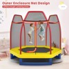 Infans 7FT Kids Trampoline with Safety Enclosure Net Spring Pad & Jumping Mat for Kids - 4 of 4