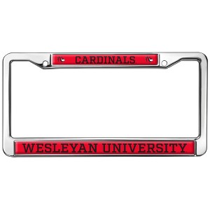 Wesleyan University Mascot Full Size Standard License Plate Metal Frame - 1 of 4