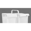 2-Tier Laundry Hamper 110L Large Oxford Clothes Basket Sorter with, Lid and Sorting Cards for Clothes & Toys Storage,Black - 3 of 4