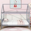 Fontoi Beds, Twin Size Bed, Wood Bed with Headboard and Footboard for Girls and Boys, Gray, 41"*68.1"*79.1" - 4 of 4