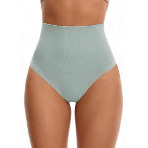 INSPIRE CHIC Women's Seamless Thong Shapewear Tummy Control High Waist Shaping Panties Body Shaper Underwear - 1 of 4