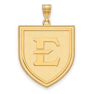 Black Bow Jewelry 10k Yellow Gold East Tennessee State Buccaneers NCAA Extra Large Pendant