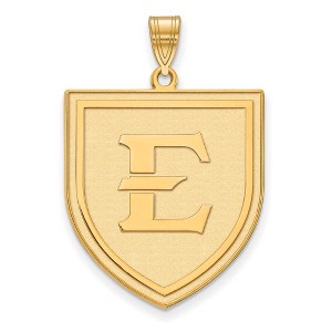 Black Bow Jewelry 10k Yellow Gold East Tennessee State Buccaneers NCAA Extra Large Pendant - 1 of 4