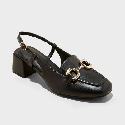 Women's Justina Slingback Heels with Memory Foam Insole - A New Day™