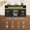 GALAXHERO Farmhouse TV Stand for 65 Inch TV with LED Lights, Rustic Entertainment Center with Storage Cabinets for Living Room or Bedroom - 4 of 4