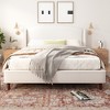 Christopher Knight Home Kristy King Size Upholstered Platform Bed with Wingback Headboard - 2 of 4
