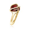 Ross-Simons 3.60 Carat Garnet Heart Ring With Diamond Accents in 14kt Yellow Gold - 3 of 4
