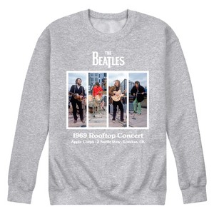 Men's - The Beatles - Rooftop Concert 1969-Men's Crew Fleece Sweatshirt Graphic Fleece Sweatshirt - 1 of 4