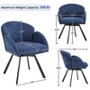 Yaheetech Set of 2 Flower-shaped Armchairs with Removable Seat Cushion for Bedroom, Living Room, Home Office - 3 of 4