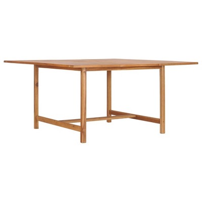 vidaXL Patio Table 59.1 in.x59.1 in.x29.9 in. Solid Teak Wood
