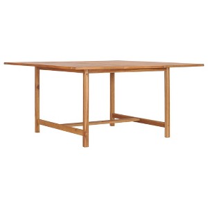 vidaXL Patio Table 59.1 in.x59.1 in.x29.9 in. Solid Teak Wood - 1 of 4