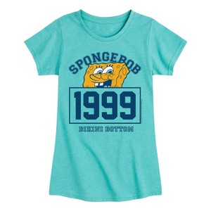 Girls' - Spongebob Squarepants - 1999 Bikini Bottom Fitted Short Sleeve Graphic T-Shirt - 1 of 4