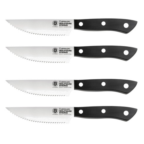 Joyjolt 4pc Steak Knives Set Of 4. High Carbon, X50 German Steel Kitchen  Knife Set : Target