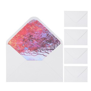 Unique Bargains Rose Design Invitation Envelopes for Greeting Cards Wedding Birthday Christmas - 1 of 4