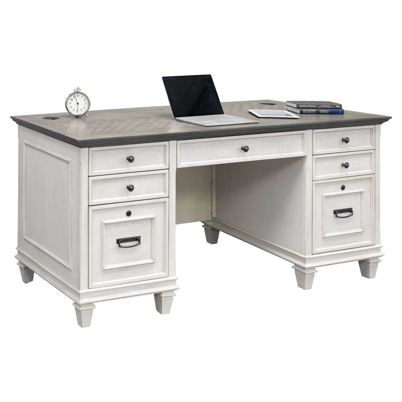 Hartford Double Pedestal Desk - Martin Furniture, 3 of 6
