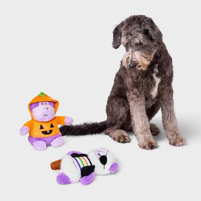 Gorilla and Panda Dog Plush Toy Set - 2pk - Boots & Barkley™