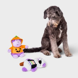 Gorilla and Panda Dog Plush Toy Set - 2pk - Boots & Barkley™ - 1 of 3
