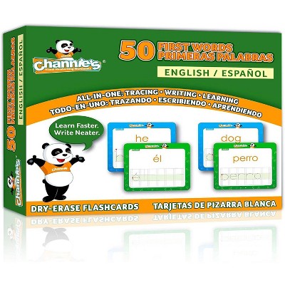 Channie's 50 First Spanish/English Dry Erase Flash Cards