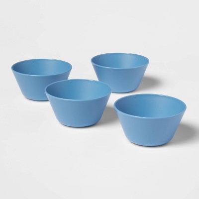 Photo 1 of 7.9oz 20CT Plastic Mini Bowls Blue - Room  Essentials™
