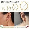 Hoop Earrings, Hypoallergenic for Women Girls Wearing Daily Fashionable Temperament - 4 of 4