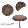 Unique Bargains Round Washable Elastic Bar Stool Cushion Slipcovers 11"-16" 1 Pc - 3 of 4