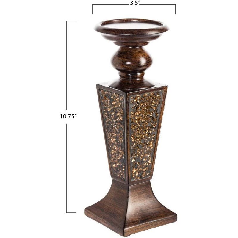Creative Scents Schonwerk Decorative Candle Holder (set of 2) - Brown, 4 of 9