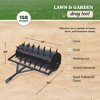 Yard Tuff 48 Inch Wide Drum Spike Aerator with Pin Style Hitch and Lawn Roller Construction for Lawn, Patio, and Gardening Essentials, Black - 3 of 4