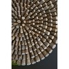 Wall Art - Round Driftwood 3.5" H, Handcrafted Distressed Brown Finish By Kalalou - 3 of 3