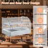 2-Tier Food Warmer Countertop, 22 Inch Commercial Pastry Display Case with Rear Door Access,1.5 cu. ft. Stainless Steel Bakery Display Case - 4 of 4