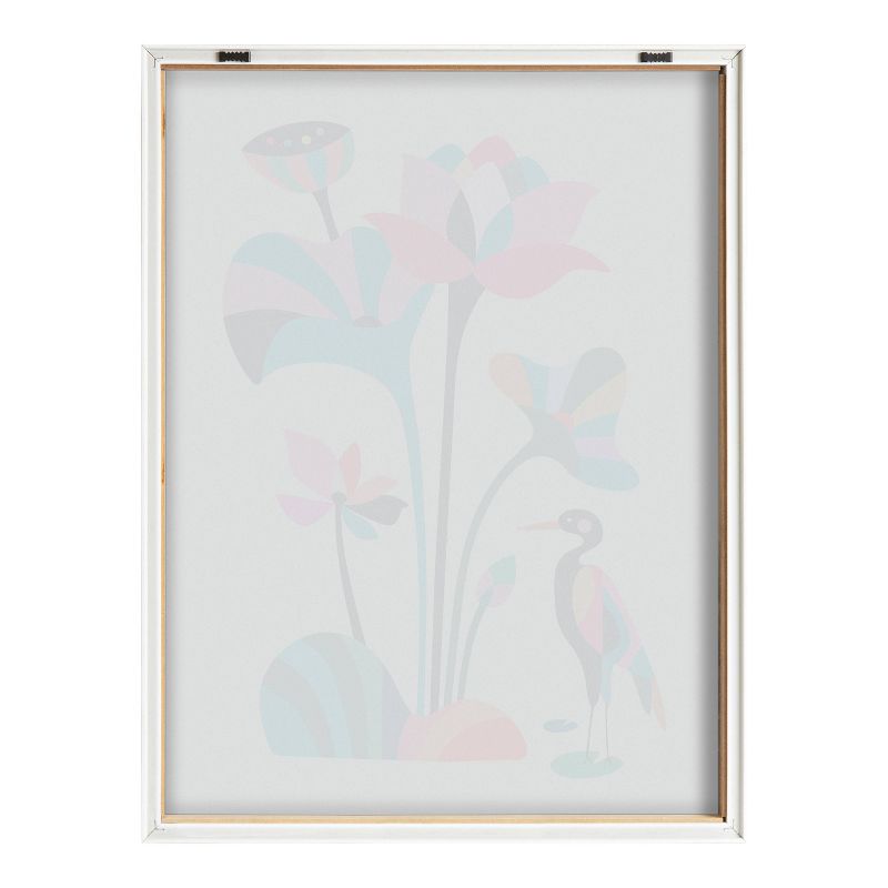 18&#34; x 24&#34; Blake Mid Century Modern Lotus by Rachel Lee of My Dream Wall Framed Printed Glass Natural - Kate &#38; Laurel All Things Decor, 5 of 8