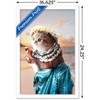 Trends International James Booker - Aloha Cat Framed Wall Poster Prints - 3 of 4