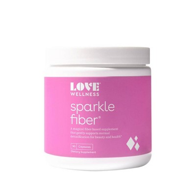 Love Wellness Sparkle Fiber Supplements for Easier Digestion & Regularity - 90ct