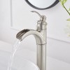 BWE Waterfall Single Hole Single-Handle Vessel Bathroom Faucet With Pop-up Drain Assembly - 4 of 4