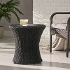 Vynxaria Patio End Tables - Hourglass Wicker Accent Table for Stylish Outdoor Spaces - 4 of 4