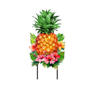 Briarwood Lane Spring Metal Art 30x12 Pineapple and Stripes For Spring Metal Art - 1 of 3