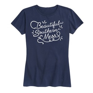 Women's - Country Casuals - Beautiful Southern Mess Short Sleeve Graphic T-Shirt - 1 of 4