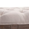 ORRD Tufted Semi-Circle Bench for End of Bed, Upholstered Velvet French Vintage Bench with Fluted Legs, Entryway Hallway Seating, 56 Inch - 4 of 4