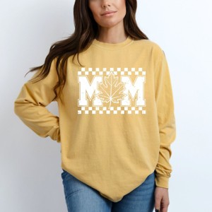 Simply Sage Market Mom Fall Leaf Garment Dyed Long Sleeve - 1 of 4