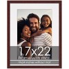 PosterPalooza | Brown Frame with White Photo Mat, UV Acrylic Front, Foam Board Backing, 60 Sizes Available - 2 of 4
